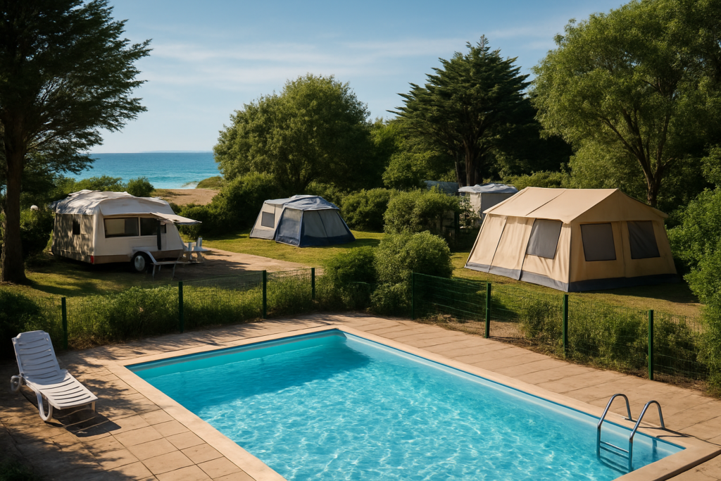 Camping Le Bois d’Amour à Quiberon : avis, points forts (plage à 150m, piscine chauffée) et points faibles